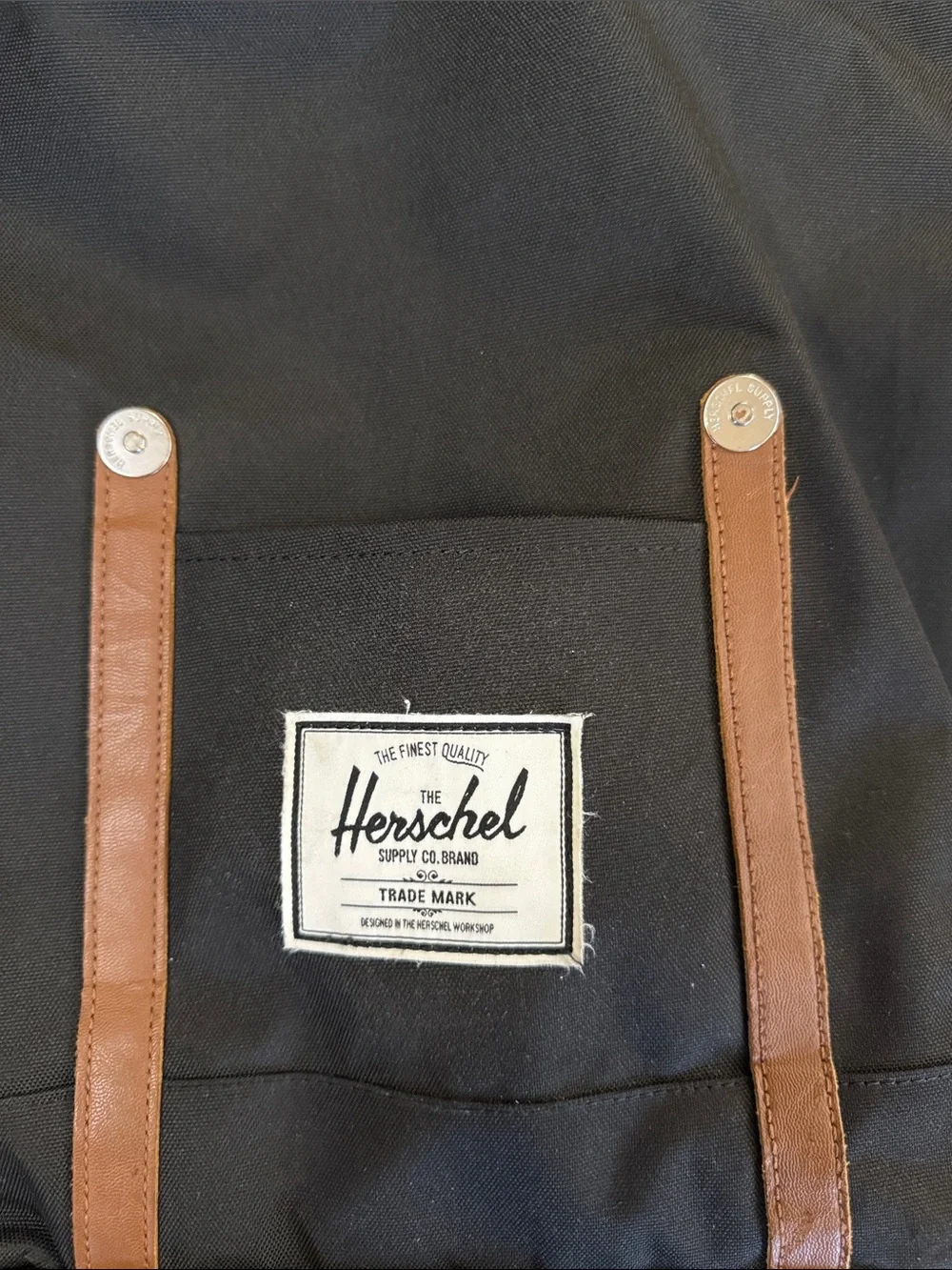 Herschel Supply Company Black Backpack with Straps